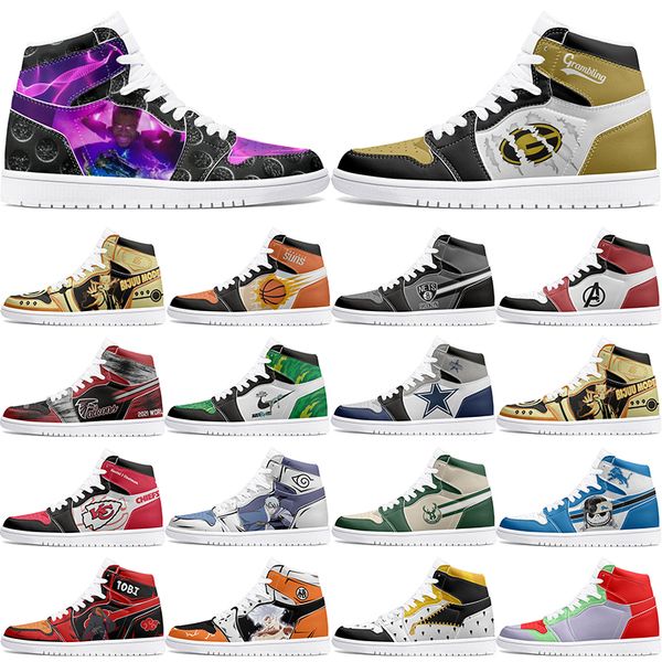 

New Customized Shoes 1s DIY shoes Basketball Shoes Men's 1 Women 1 Anime Customized Character Sports Shoes Outdoor Shoes