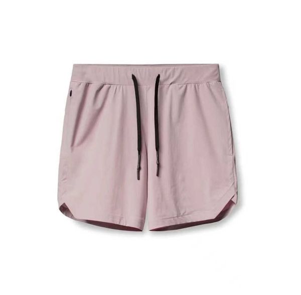 

men yoga sports lulus shorts fifth pants outdoor fitness quick dry back zipper pocket solids color casual running lululemens quality discou, Gray