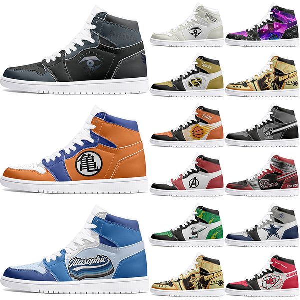 

new Customized Shoes 1s DIY shoes Basketball Shoes boys 1 girls 1 Anime Character Customized Personalized Trend Versatile Outdoor sneaker