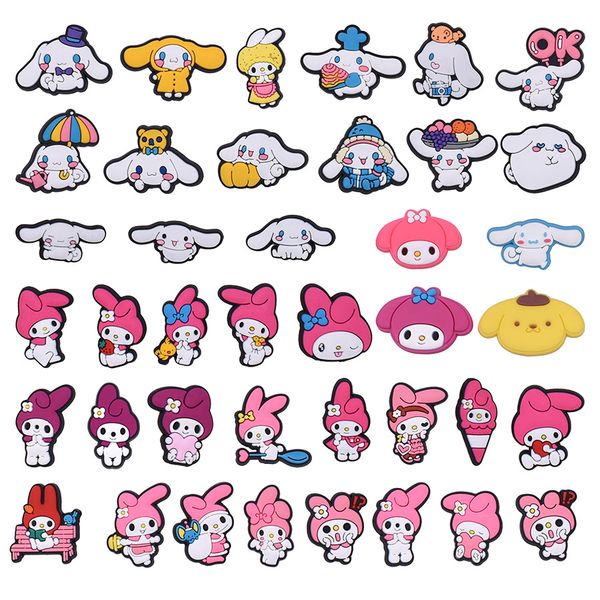 

anime charms wholesale childhood memories melody kuromi cats friends funny gift cartoon charms shoe accessories pvc decoration buckle soft r, Blue