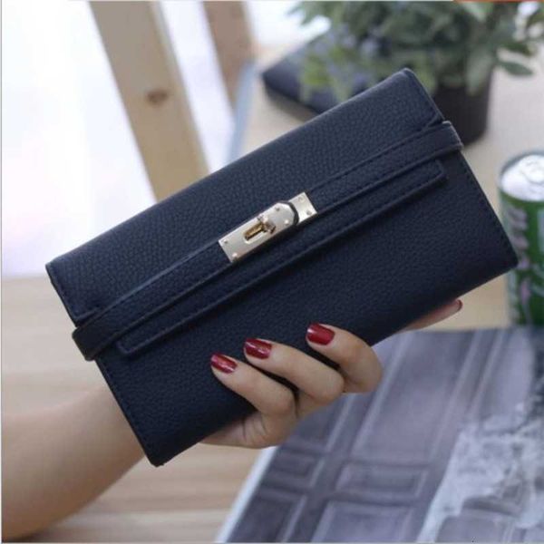 

2023 new style hand wallet star same lock long versatile wallet