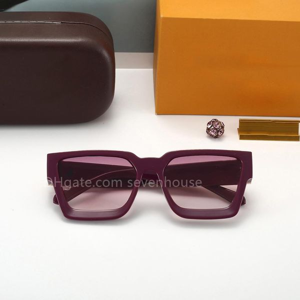 

pink sunglasses designer sunglasses male and female couples style casual glasses fashion polarized sunglasses gradual color changing luxury, White;black