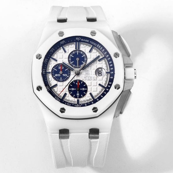 

designer mens watch quartz watch 44mm ceramic dial stainless steel case rubber strap A luminescent waterproof P wrist strap dhgates watch Montre De Luxe watches, 15