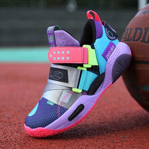 

athletic outdoor big boys basketball shoes children sports shoes kids sneakers 2023 men running tennis children basketball shoes boy aa23041, Black