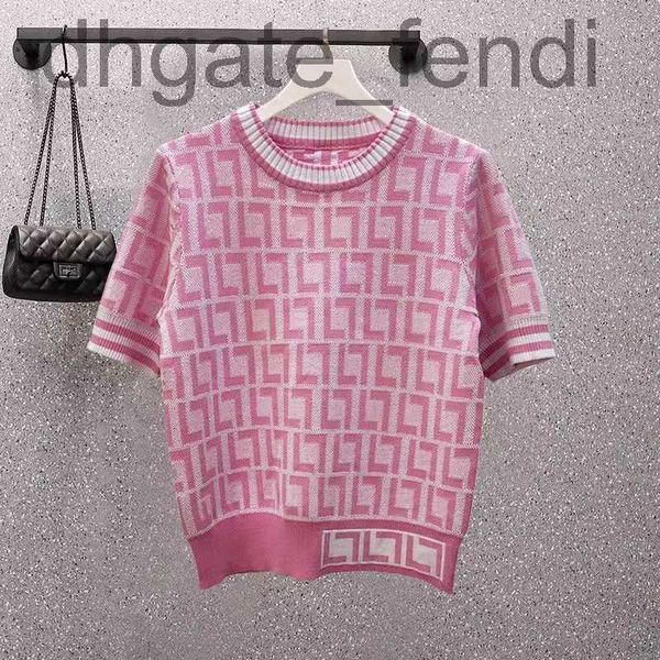 

women's knits & tees designerdesigner luxury quality short-sleeved fashion breathable f letter pink women's pullover t-shirt cfgc, White