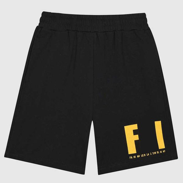 

womens designer t shirt shirt the correct version of the trendy family burst print couple's elastic pants casual versatile loose shorts, White;black