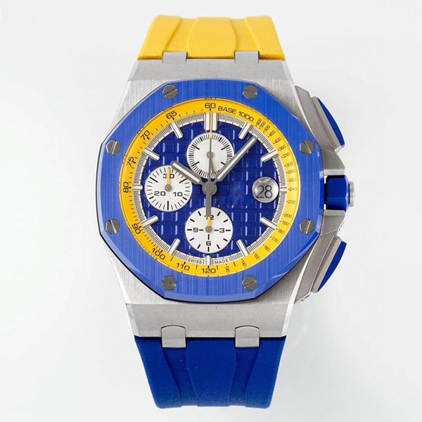 

Designer mens watch quartz watch 44mm ceramic dial stainless steel case rubber strap A luminescent waterproof P wrist strap box dhgate watch Montre De Luxe watches, 14