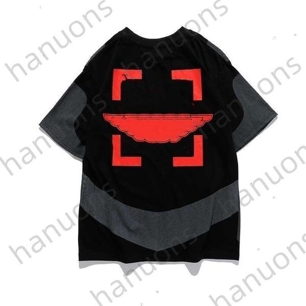 

men's t-shirts brand branded black wing white short sleeve t-shirt letter x on the back, White;black