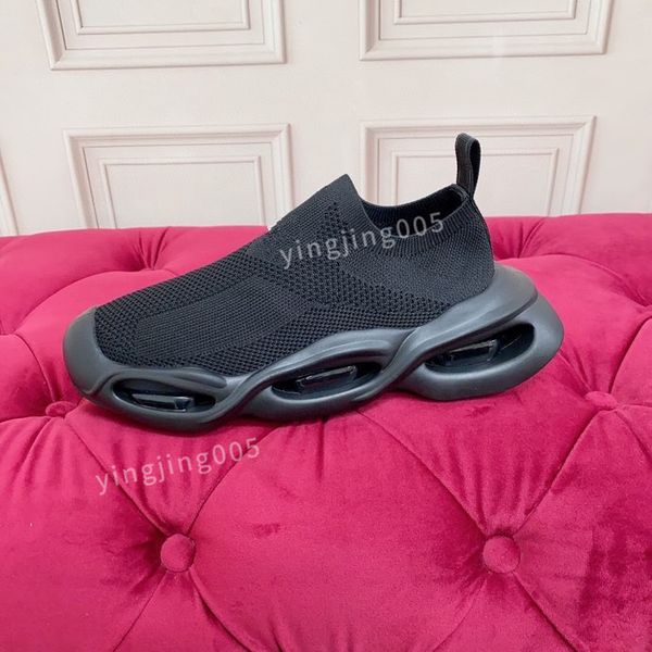 

2023new designer womens sneaker shoes brushed leather white quality runner sports lug sole casual walking, Black