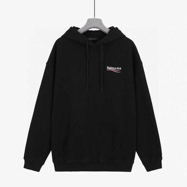 

womens designer t shirt tracksuit shirt wave coke letter versatile autumn winter loose couple hoodie, Black