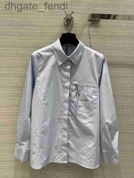 

women's blouses & shirts designermilan runway 2023 new spring summer lapel neck long sleeve designer brand same style 0226-1 2azk, White
