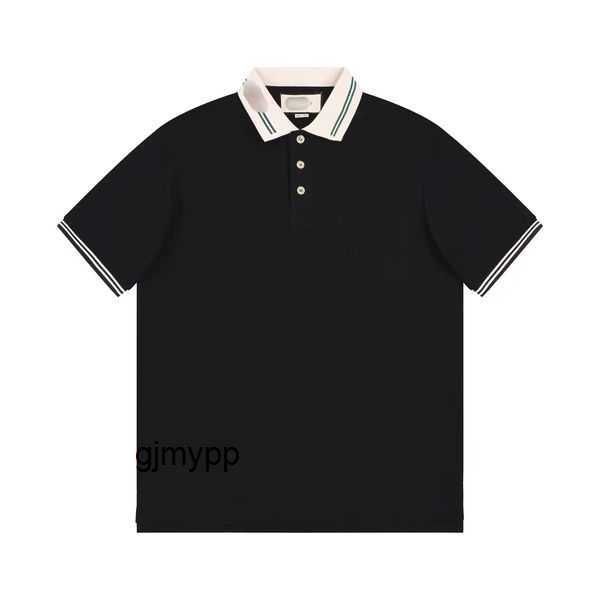 

men's polos summer polo shirt polo neck short sleeve t-shirt large men's clothing fashion label high-end business casual half coll, White;black