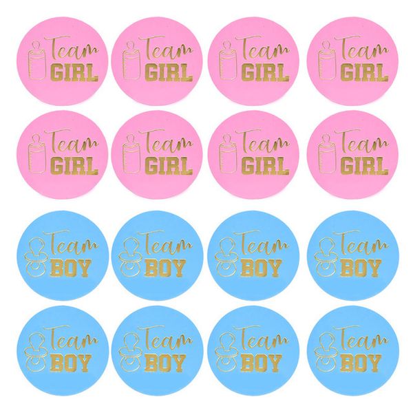 

decorative stickers team boy team girl sticker gender reveal party boy baby girl baby 24 stickers ng