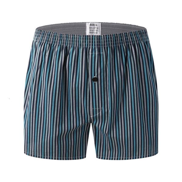 

underpants mens boxers underwear shorts casual cotton sleep men underpants brands classic plaid loose homewear male panties 11 230410, Black;white