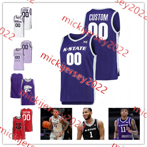 

desi sills kansas state wildcats basketball jersey taj manning jerrell colbert nate awbrey abayomi iyiola dorian finiste kansas state jersey, Black