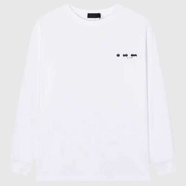 

designer women's clothing 20% off summer family print  tape loose relaxed long sleeve t-shirt, White;black