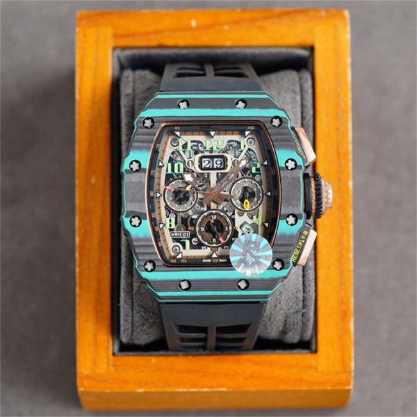

designer watches montre de luxe mens watches automatic mechanical movement carbon fiber case rubber strap wristwatches luxury watch 0ufj, Black;brown