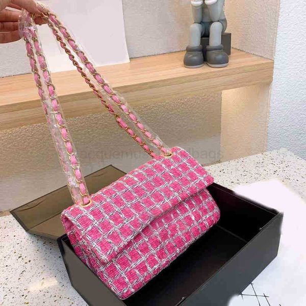 

chaanel ccity woolen shoulder ccity designer bag chain armpit handbags women's chain underarm bag grid pattern crossbody bags chain lad