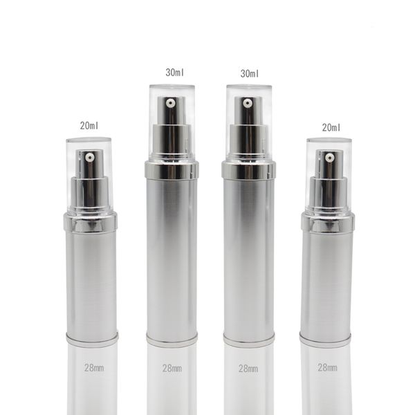 

100pcs 20ml 30ml plastic airless bottle vacuum pump for serum foundation lotion emulsion refillable bottles