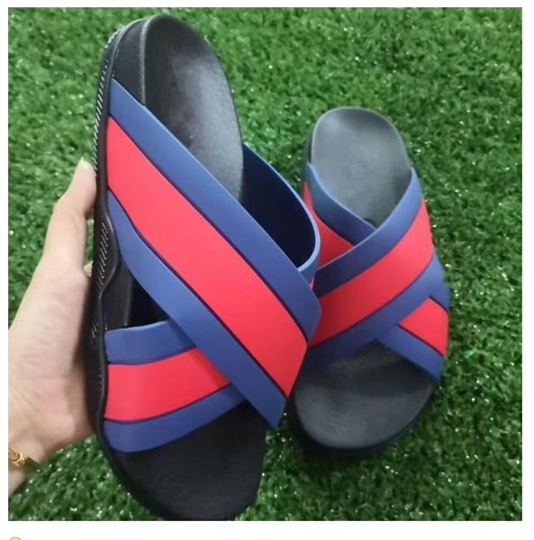 

2023 flat beach slippers fashion summer men's women new eva thick soled miami slides designer summer flat sandals house pink white flip, Black