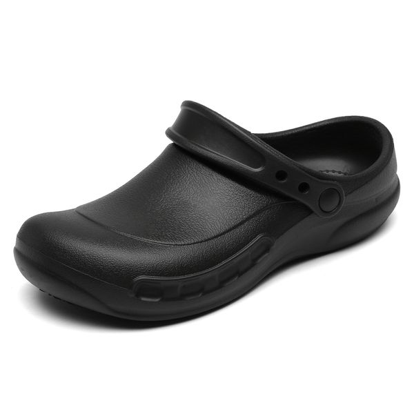 

sandals jumpmore safety shoes nonslip oilresistant men wet places hospital working kitchen bathrooms size 3848 230410, Black
