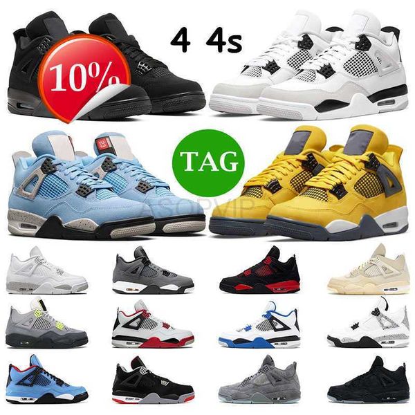 

2023 ogmen basketball shoes 4s jumpman 4 military black cat kaws grey sail white cement cactus jack women trainers outdoor sneakers