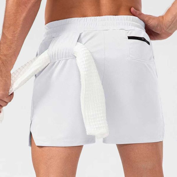 

lulu shorts men yoga shorts mens camo breathable gym pants with towel buckle loose casual running short lemonn lemens, Gray