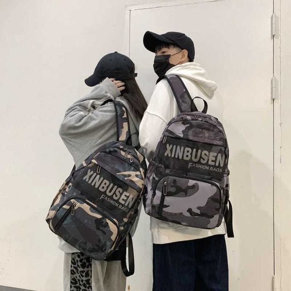 

backpackbackpack ins korean junior high school schoolbag outdoor backpack travel men's and women's fashion versatile 230228