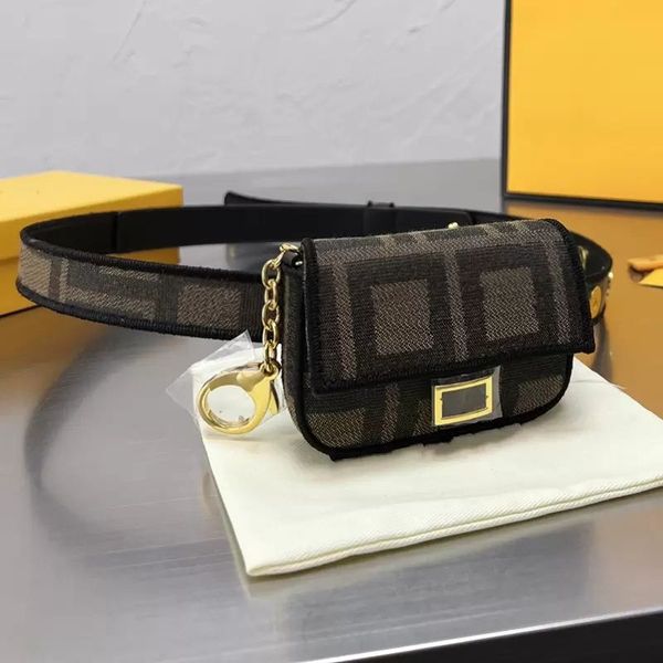 

2023 designer women mini waist shoulder bag italy roma brand nano printed canvas coin purse lady tiger skin print ornamental luxurys wallet, Black;red