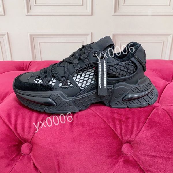

2023womens brand fashion designer casual shoes sneakers spring trendy family jindian color matching net running casual shoes, Black