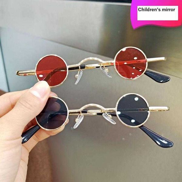 

kids sunglasses fashion girls vintage small round frame prince glasses, Blue