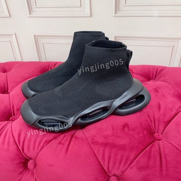 

new designer men sneaker shoes brushed leather white quality runner sports lug sole casual walking2023, Black