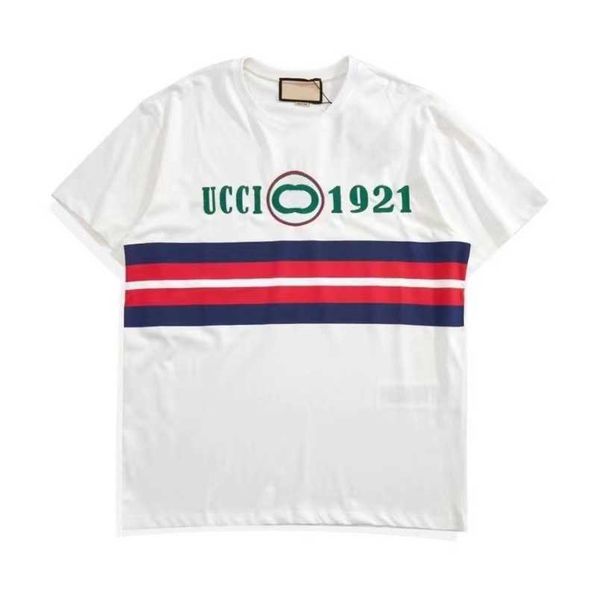 

womens designer t shirt tracksuit shirt correct version summer pure street loose print t-shirt sleeve mesh red same style, White;black