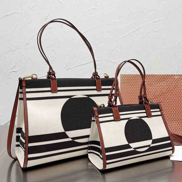

totes stripe tote bags women shopping handbag shoulder leather luxury designer brand crossbody female purses bucket 220328