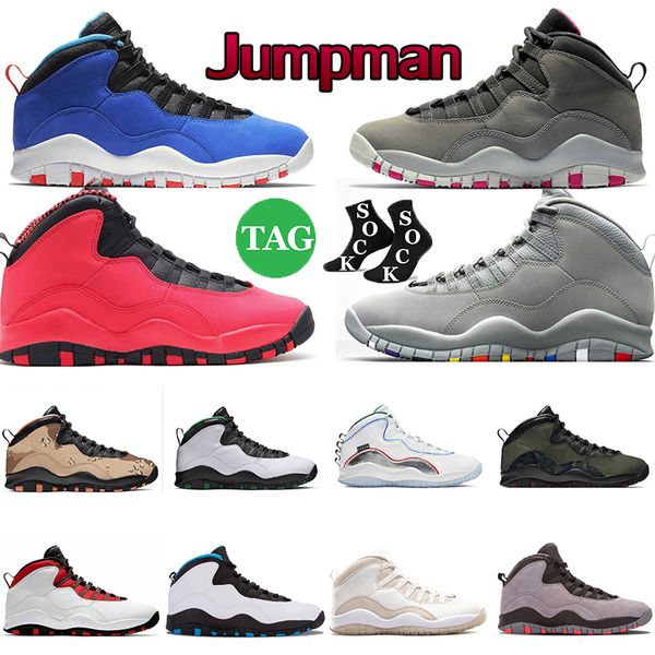 

jumpman 10 10s sports trainers sneakers shoes westbrook huarache light fusion red desert camo grey red powder blue dark smoke grey mens bask