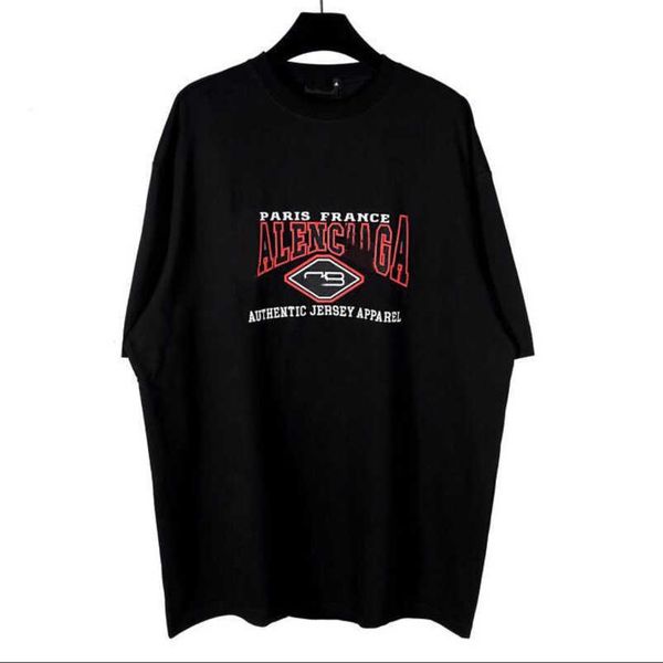 

womens designer t shirt shirt high edition rock bat series embroidery letter wash old sleeve t-shirt, White;black