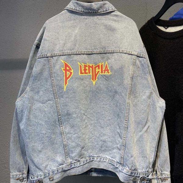 

designer new women t shirt shirt different from the market version family personalized print denim coat, Black;brown