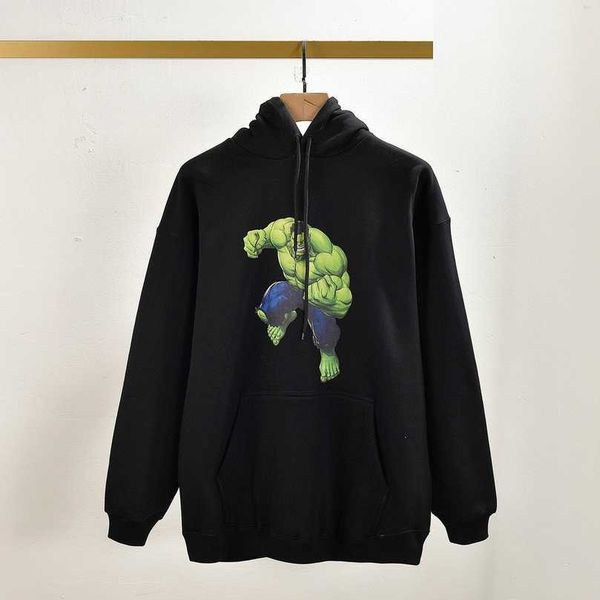 

designer women's clothing 20% off shirt green giant print long sleeve hoodie young autumn pullover top, Black