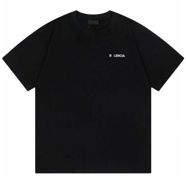 

luxury designer women t shirt shirt high version summer front back print relaxed sleeve t-shirt, White;black