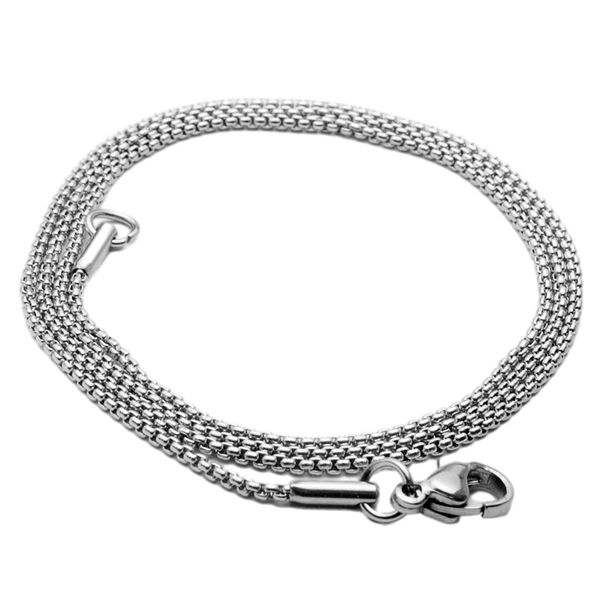 

1.5mm stainless steel silver color chains for pendant necklaces women men party club handmade fashion jewelry