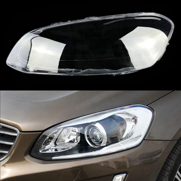 

for volvo xc60 2014 2015 2016 2017 car front transparent lampshade headlamp cover glasses lamp shade headlight shell cover lens