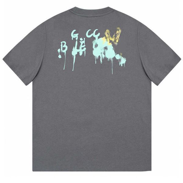 

2023 new designer womens t shirt high-end shirt differentiate market version classic relaxed sleeve top, White;black