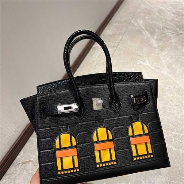 

designer birkin h erms handbag fauourg small house outside sewing qq with logo