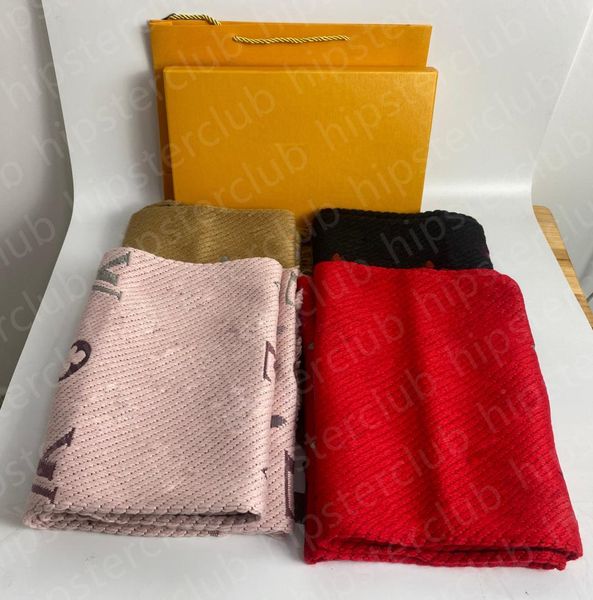

whole designer knitted scarf coarse plush highprecision weaving classic warm womens shawl fashion men039s scarves with box2619579, Blue;gray