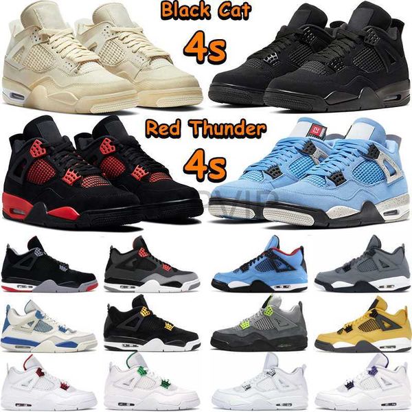 

4s black cat basketball shoes 4 men women red thunder university blue white oreo cool grey bred infrared canvas cactus jack mens sports snea