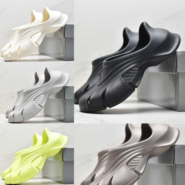 

balencaigaity luxury sandal hd lace-up sneaker track sandals rubber waterproof slide tourist crsc madame pool mold close, Black