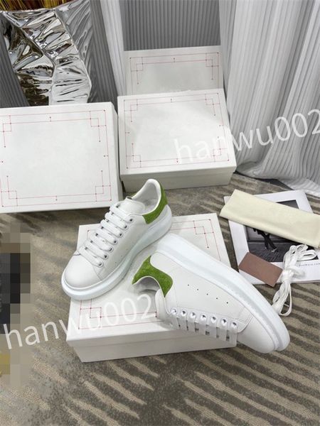 

2023 luxury tread slick height increasing sneaker designers shoes leather white rubber lace-up trainers sneakers, Black