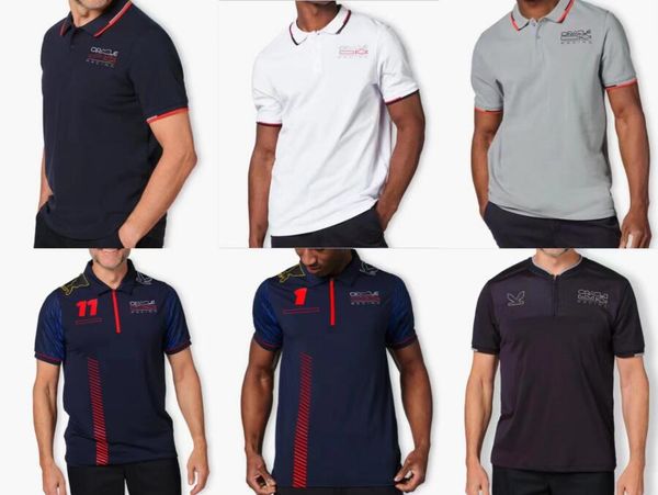 

formula 1 racing t-shirt summer short-sleeved polo shirt with custom
