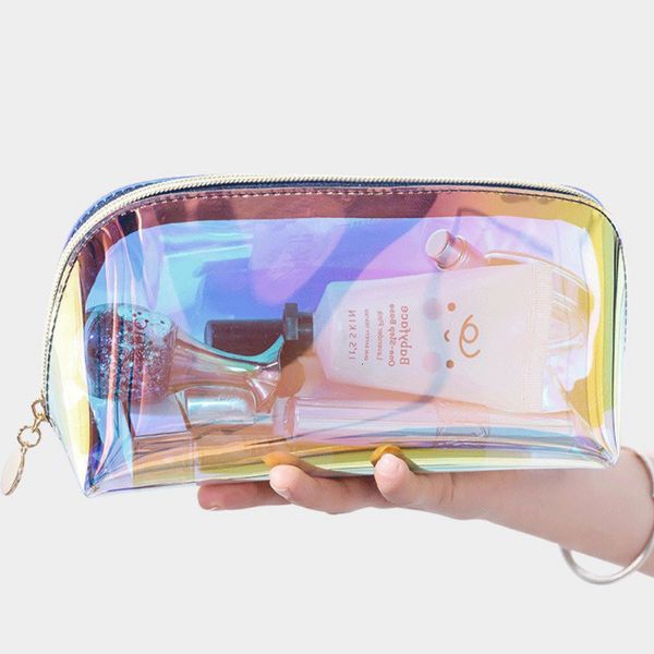 

cosmetic bags cases laser cosmetic bag ins style korean cosmetics semicircle travel buggy bag portable dumplingshaped transparent wash bag 2