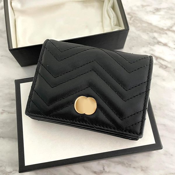

fashion marmont keychain wallet with box 466492 card holder genuine leather luxury designer coin purses women's mens key wallets purse, Red;blue
